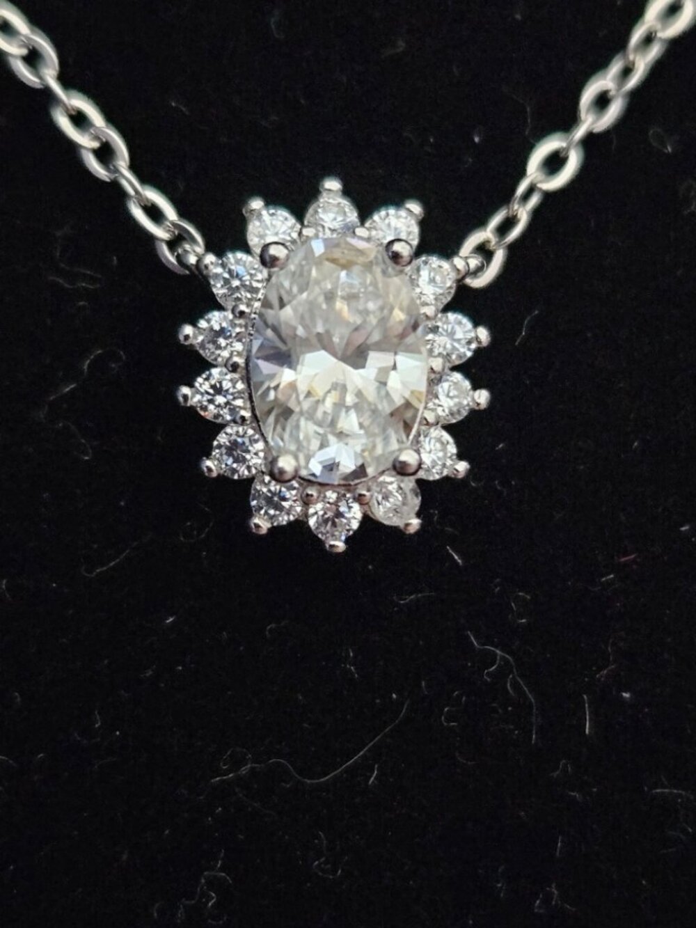 Moissanite 925 Sterling Silver Necklace